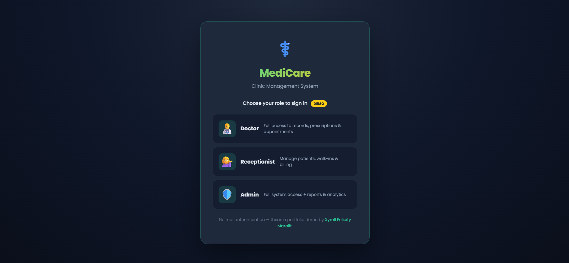 MediCare Clinic Main